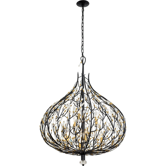 Bask Crystal Pendant by Varaluz. Made from premium pre-installed crystal in a modern style.