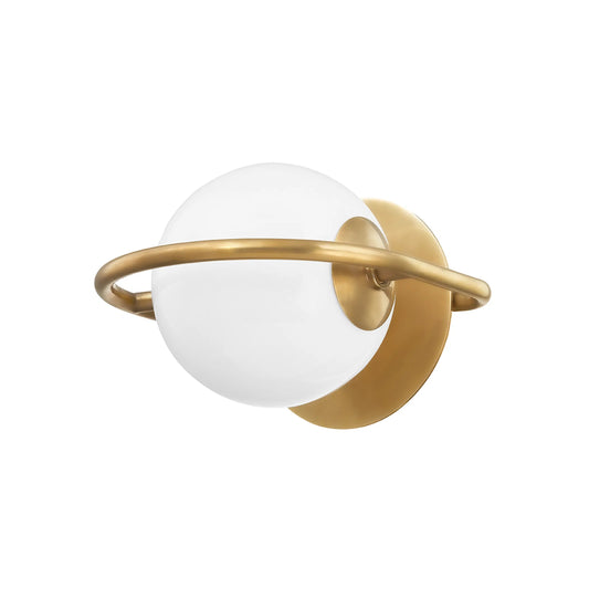 000 SI-2327937 | Primary Silo | Everley Wall Sconce by Corbett in vintage brass. Made from solid brass in a modern style.