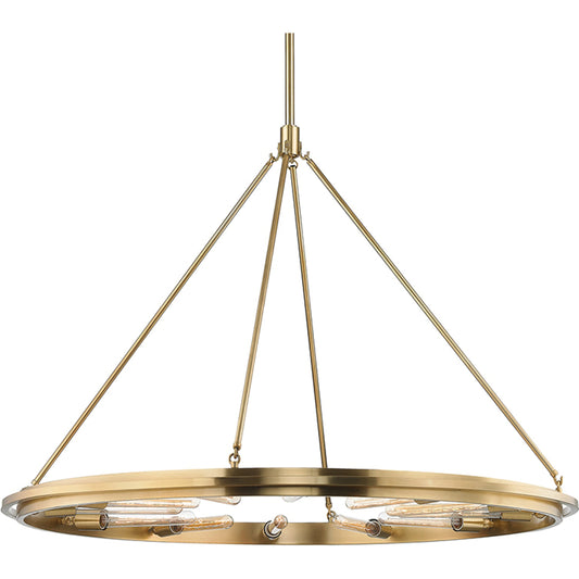 Chambers 12-Light Chandelier by Hudson Valley. Made from metal in a transitional style.