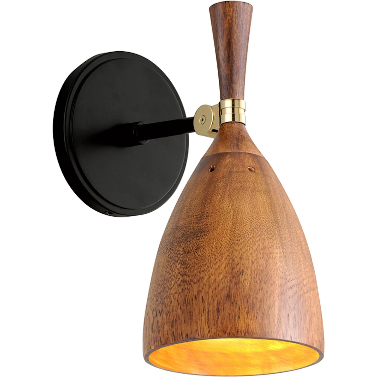 001 SI-2328416 | Primary Silo | Utopia Wall Sconce by Corbett in soft black. Made from hand crafted iron, acacia in a rustic style.