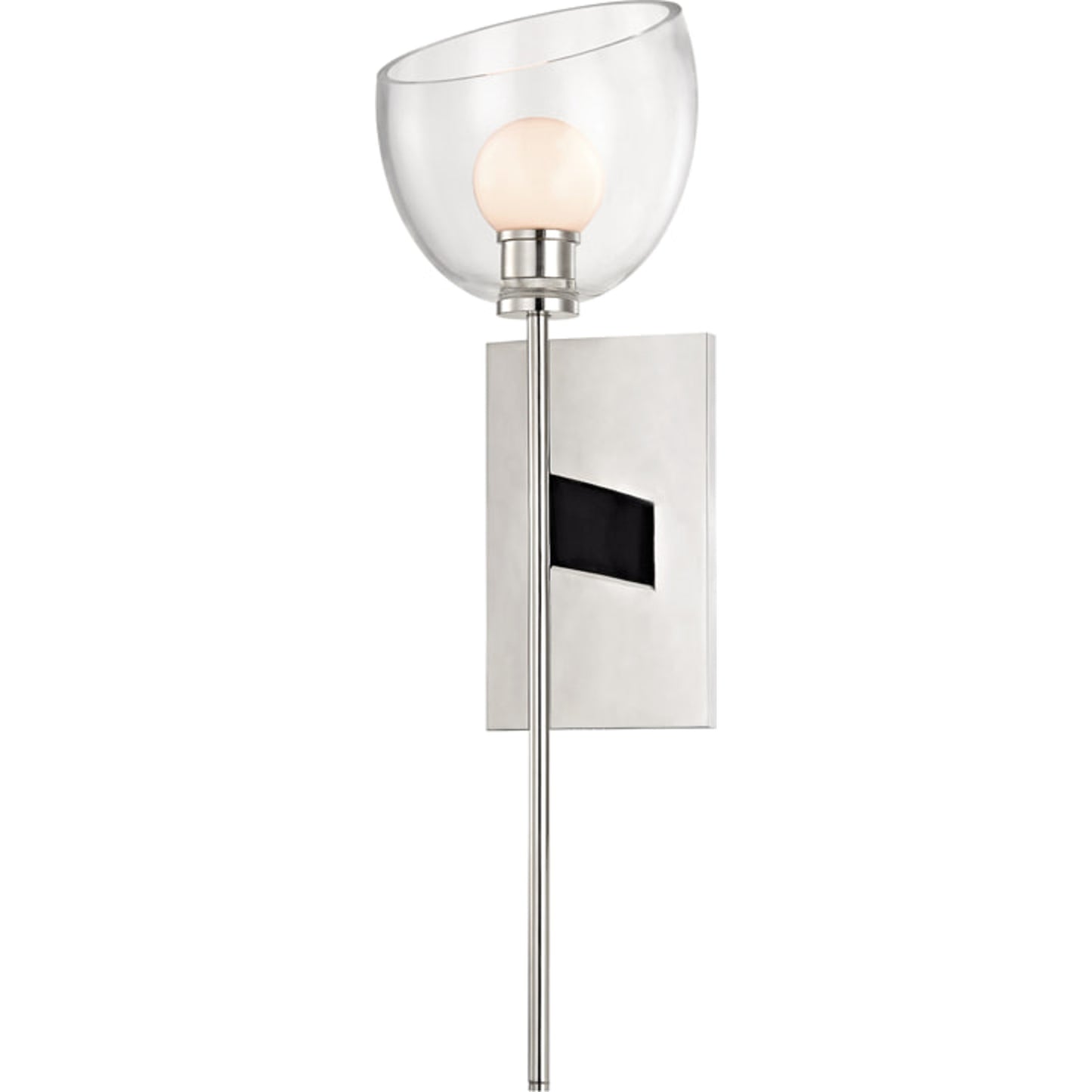 001 S-309635 | Primary Silo | Davis Wall Sconce by Hudson Valley in polished nickel. Made from brass in a transitional style.