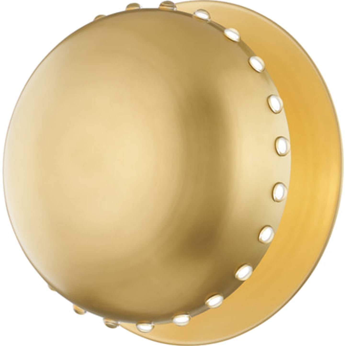 001 SR-860421 | Primary Silo | Nash Flush Mount by Hudson Valley in aged brass. Made from steel in a modern style.