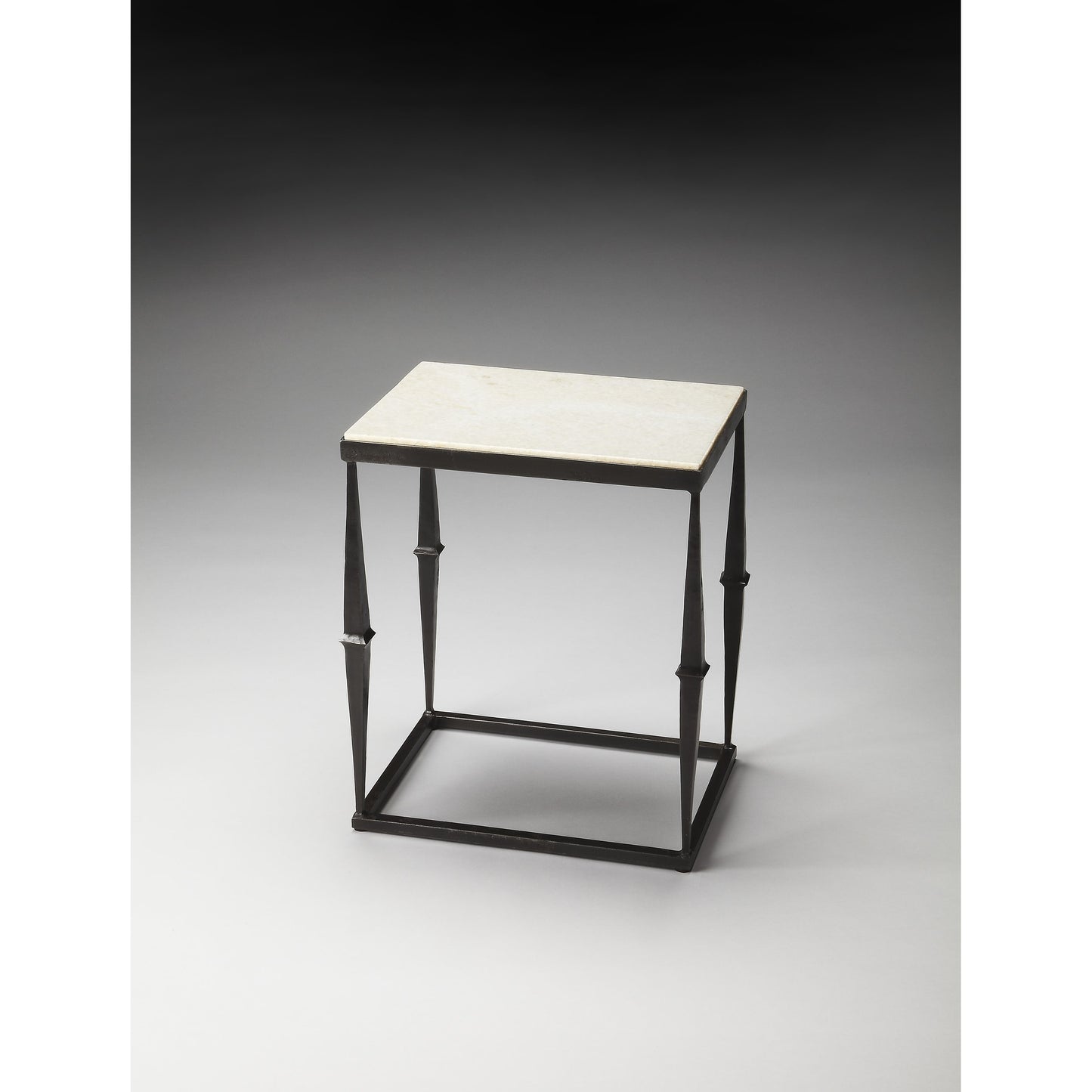 002 O-BUTLER-2841025 | Additional Silo | Jacoby Side Table by Butler Specialty Company in multi-color and metalworks. Made from iron, marble in a modern style.