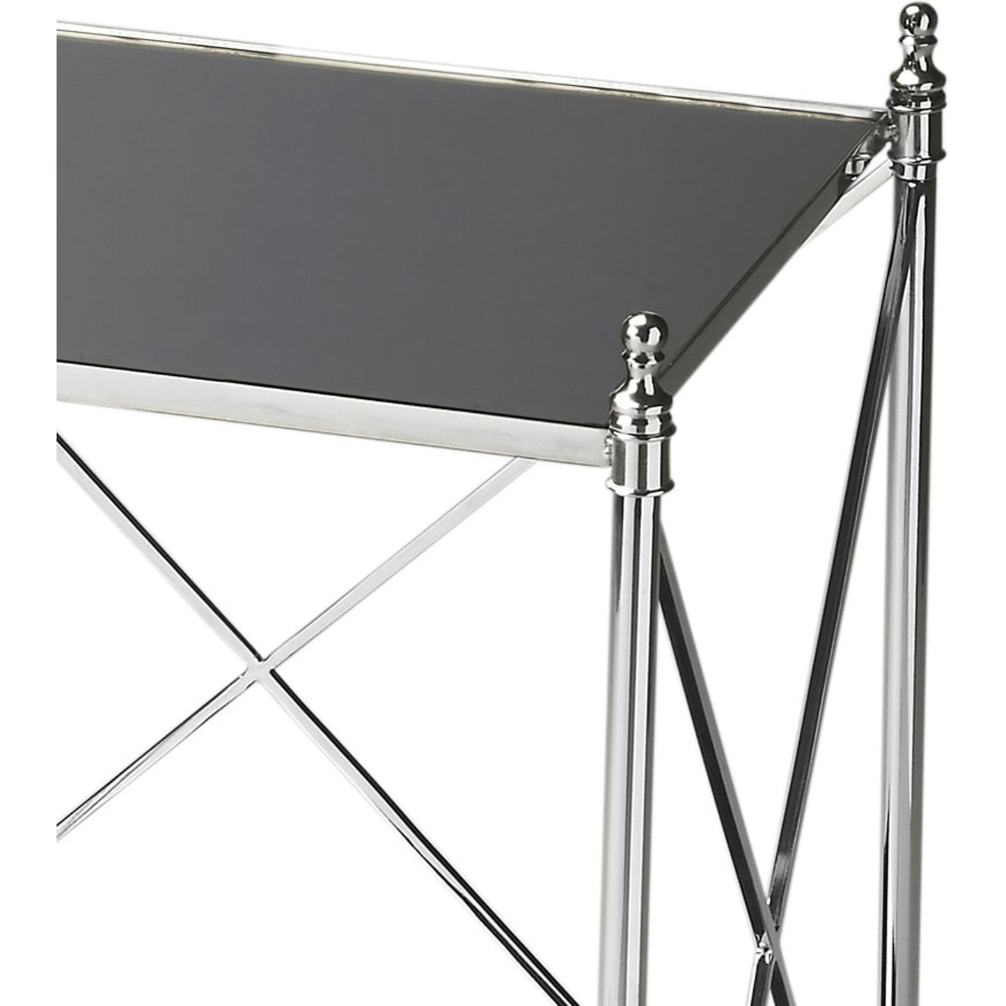 005 O-BUTLER-2862220 | Additional Silo | Deidre End Table by Butler Specialty Company in multi-color and nickel. Made from iron, glass, aluminum in a modern style.