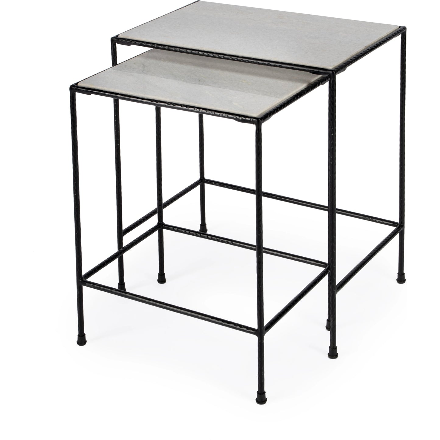 007 O-BUTLER-2870330 | Additional Silo | Carrera Marble Nesting Tables by Butler Specialty Company in multi-color and metalworks. Made from iron, marble in a modern style.