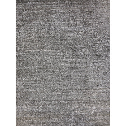 Calla 2873 Rug by Exquisite Rugs in dark silver. Made from bamboo silk in a unique style.