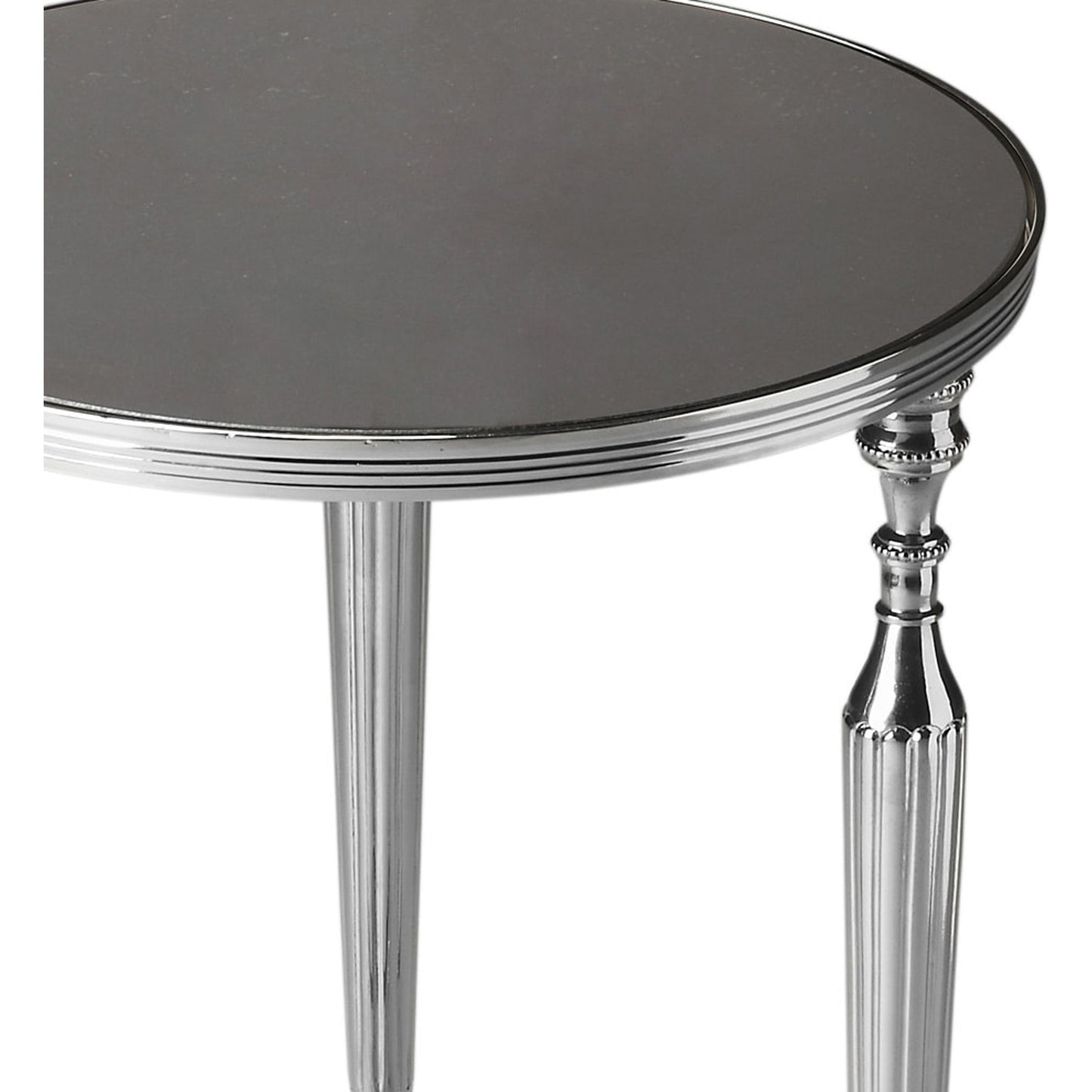 004 O-BUTLER-2881220 | Additional Silo | Ciara Side Table by Butler Specialty Company in multi-color and nickel. Made from aluminum, glass in a modern style.