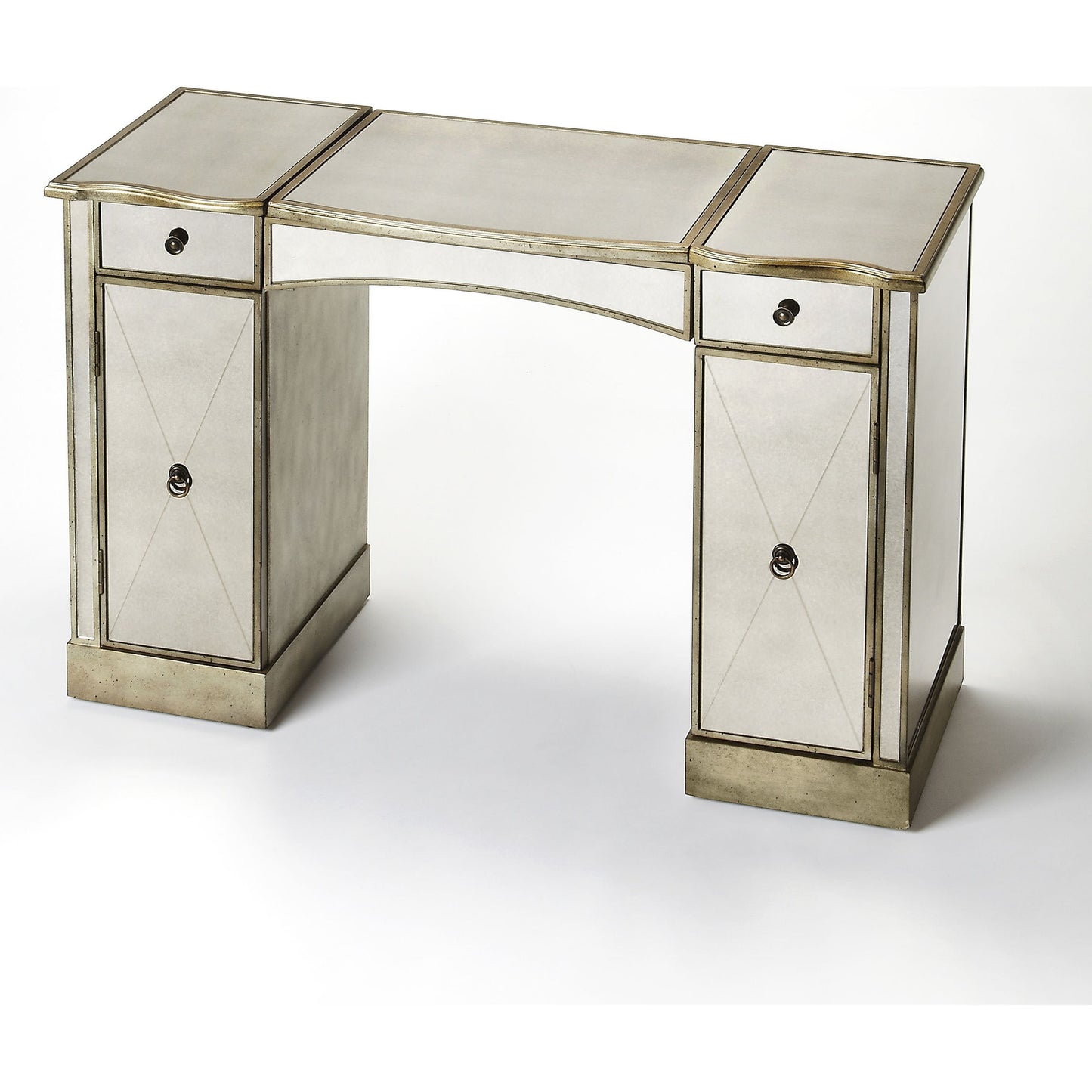 004 O-BUTLER-2909146 | Additional Silo | Celeste Mirrored Vanity by Butler Specialty Company in silver and mirror. Made from wood, wood products, mirror in a transitional style.