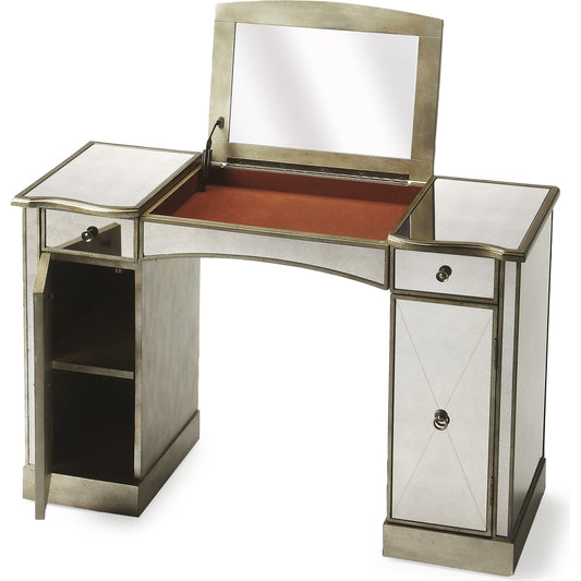 001 O-BUTLER-2909146 | Primary Silo | Celeste Mirrored Vanity by Butler Specialty Company in silver and mirror. Made from wood, wood products, mirror in a transitional style.