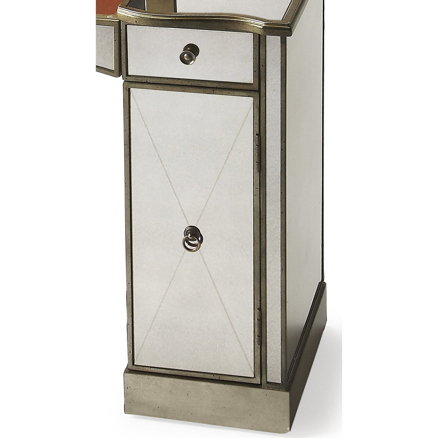 006 O-BUTLER-2909146 | Additional Silo | Celeste Mirrored Vanity by Butler Specialty Company in silver and mirror. Made from wood, wood products, mirror in a transitional style.