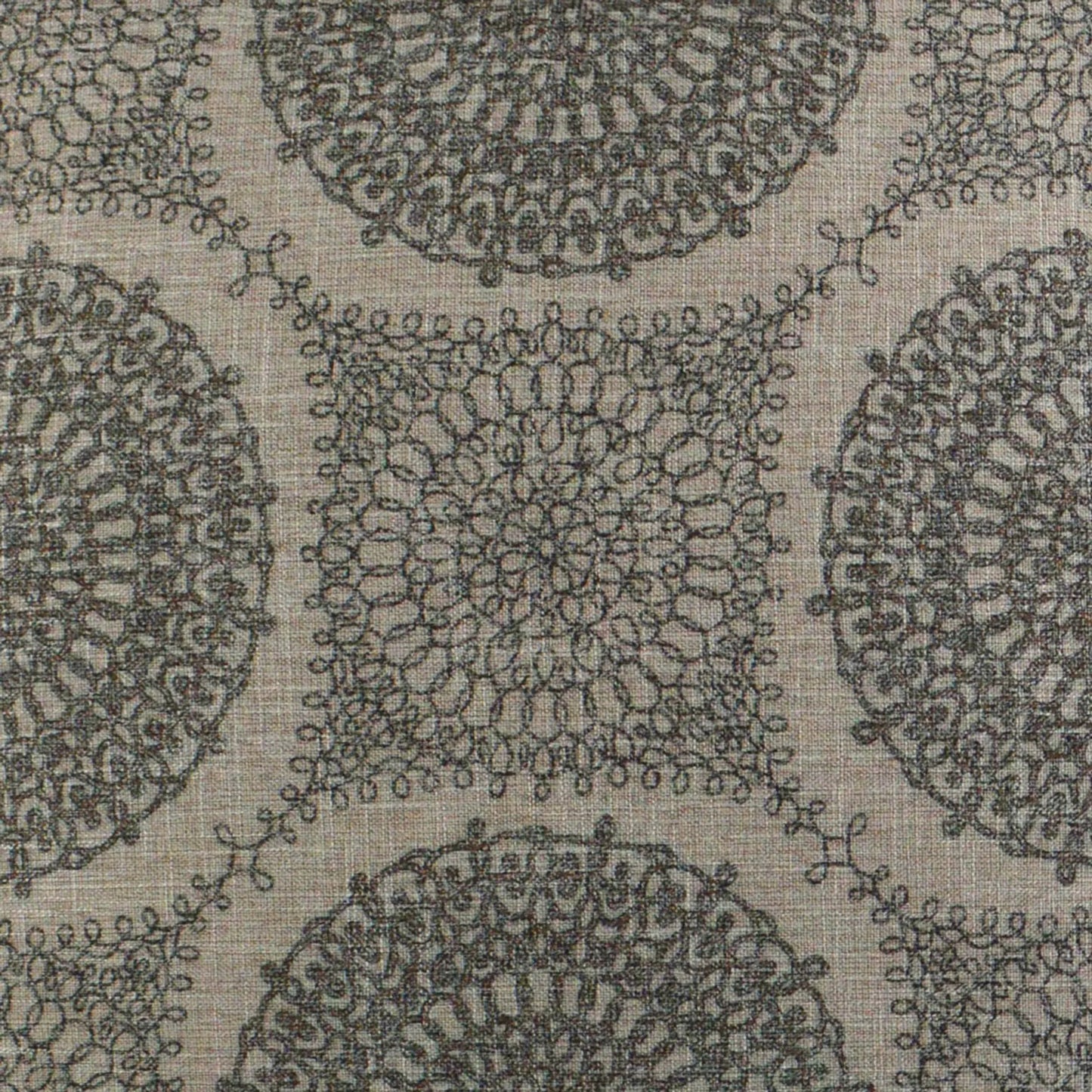 002 SI-2380953 | Closeup | Davenport Pillow by DV Kap Home in grey. Made from 79% polyester, 21% rayon in a traditional style.