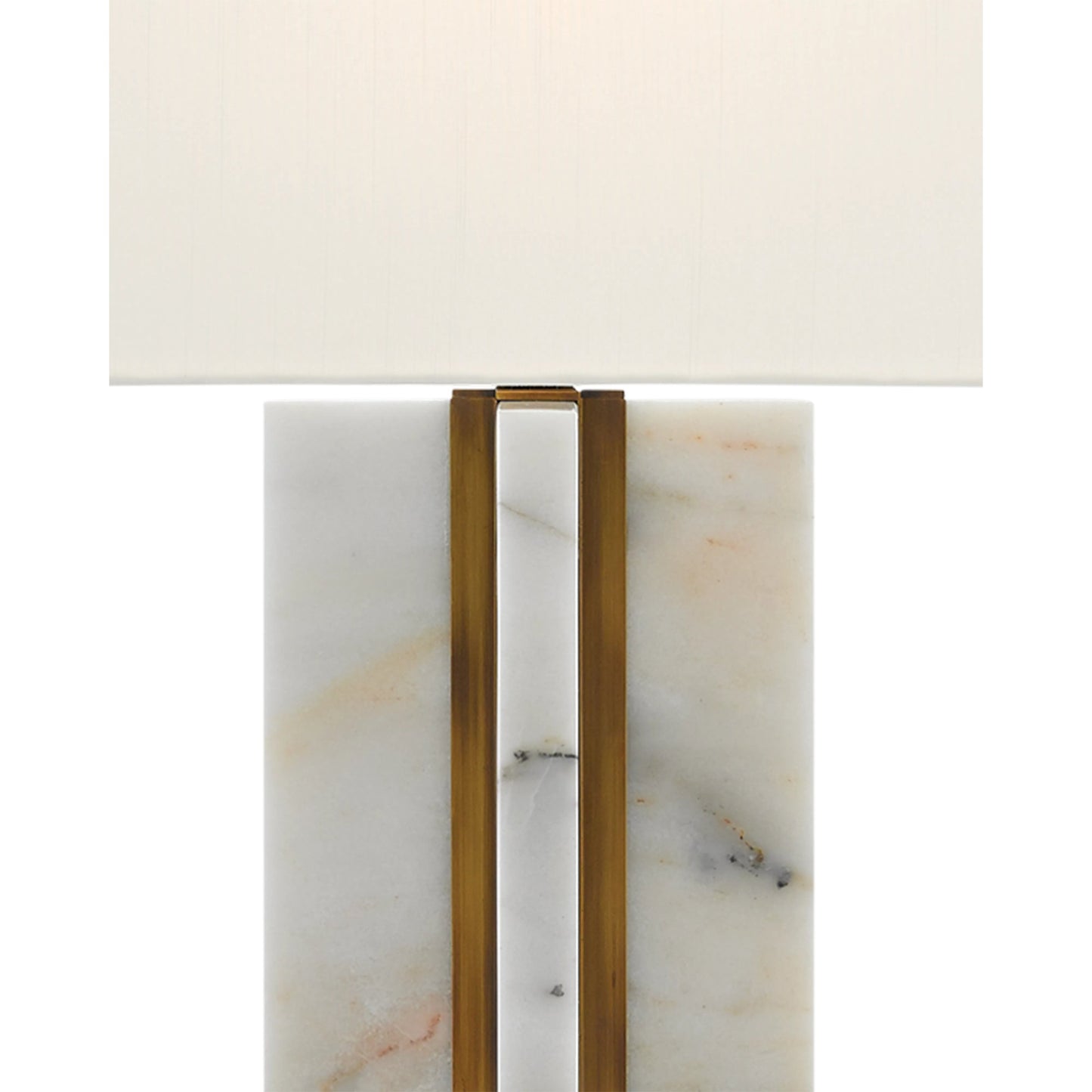 042 S-258163 | Closeup | Khalil Table Lamp by Currey and Company in marble, antique brass. Made from marble, metal in a modern style.