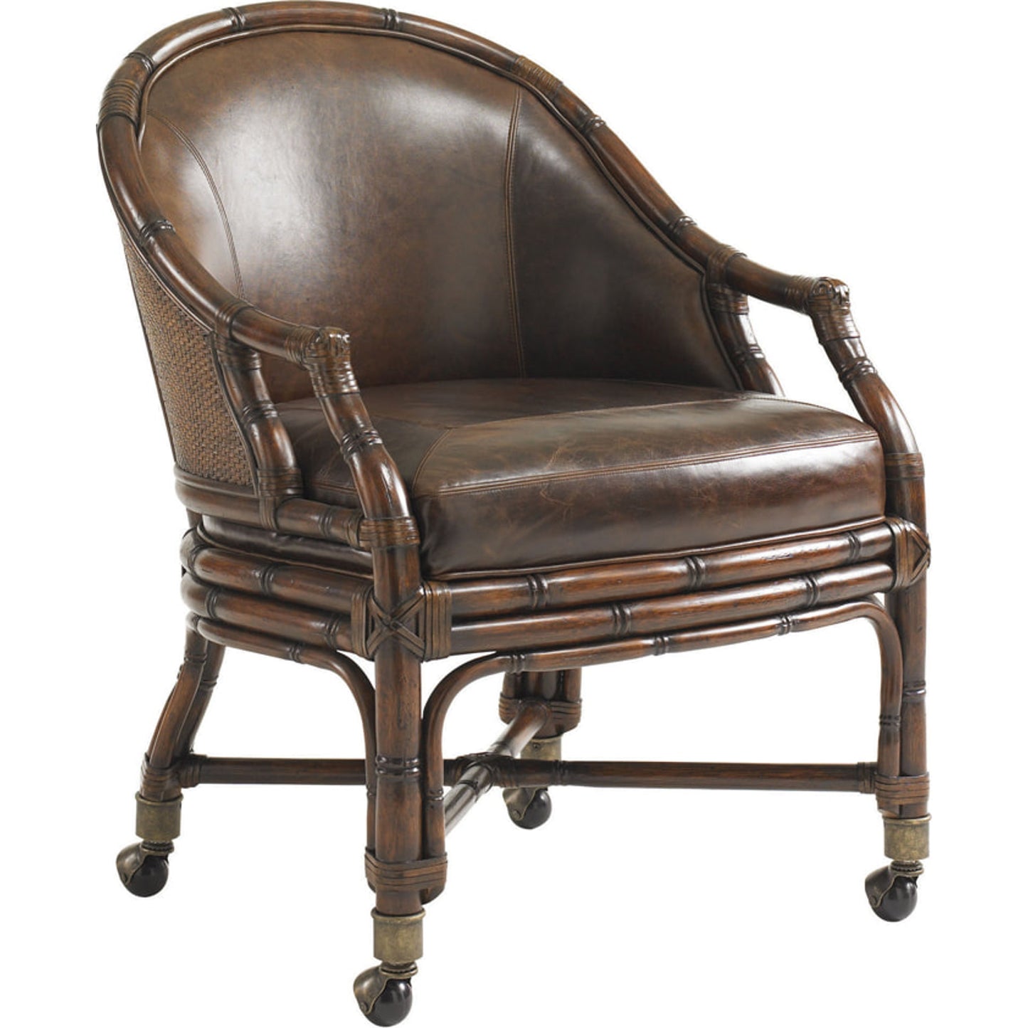 001 SR-835892 | Additional Silo | Rum Runner Desk Chair by Sligh in brown. Made from unique in a coastal style.