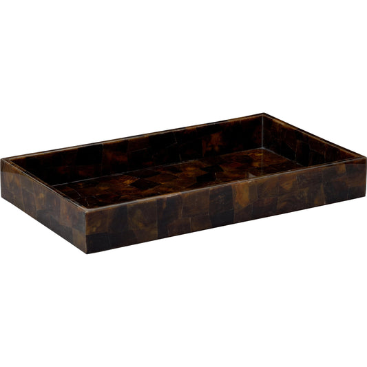 Your Serve Tray by Wildwood in natural brown. Made from plywood/fiberglass/pen shell in a modern style.