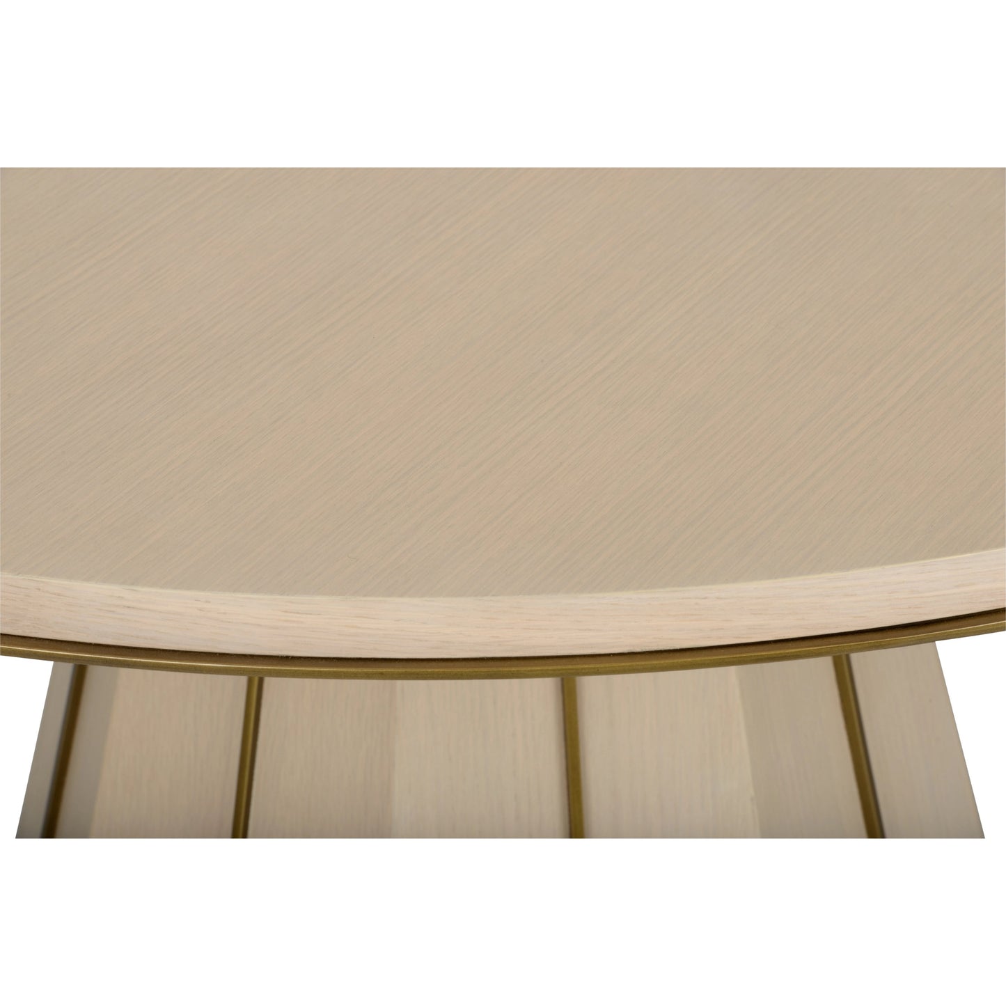 002 SI-2104810 | Additional Silo | Clint Center Table by Wildwood in rift cut white oak, antique brass. Made from wood/metal in a modern style.
