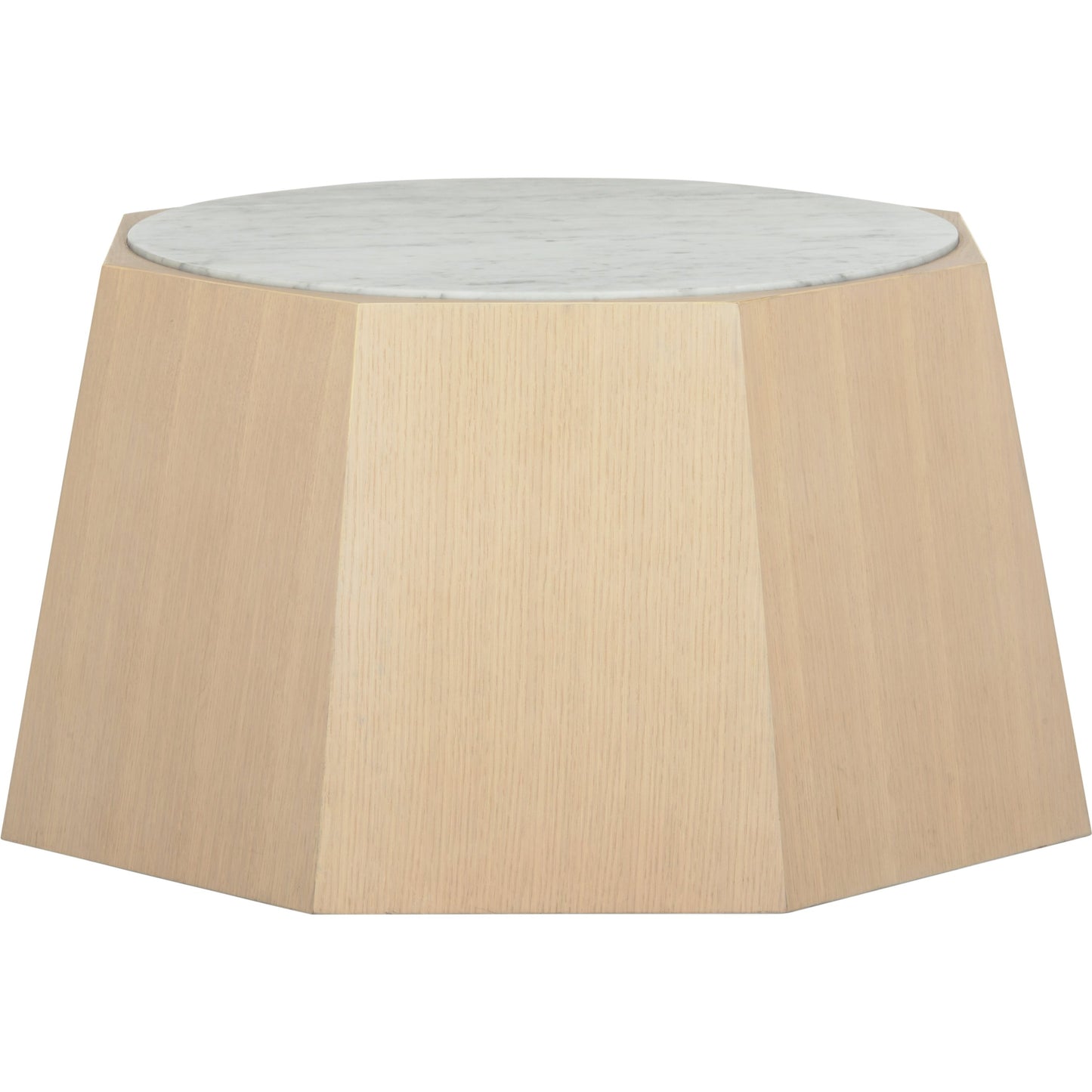 001 SI-2104811 | Primary Silo | Laurence Coffee Table by Wildwood in rift cut white oak, natural white. Made from oak, marble in a modern style.