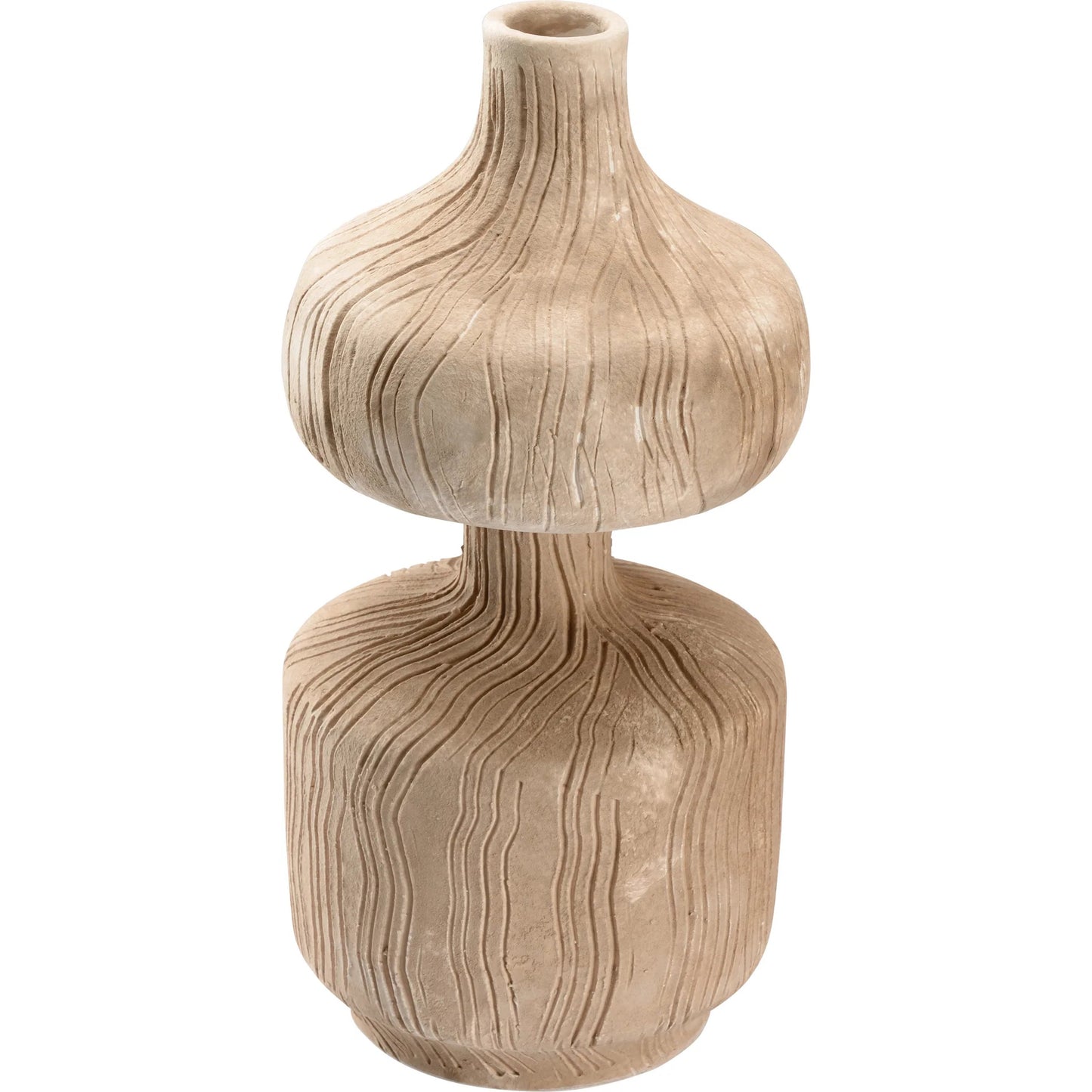 002 SI-2104816 | Additional Silo | Marley Vase by Wildwood in matte beige glaze. Made from unique in a transitional style.