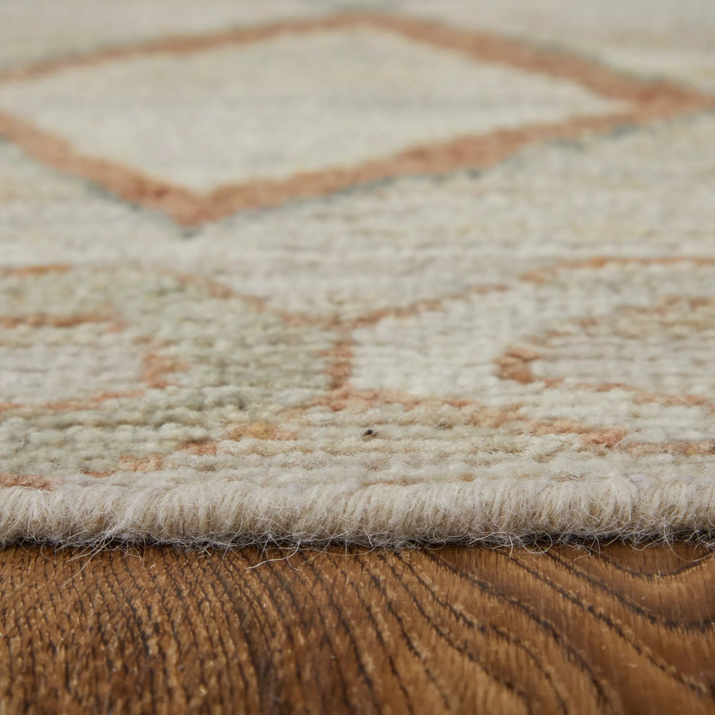 002 SI-2238402,SI-2238403,SI-2238404,SI-2238405,SI-2238406 | Closeup | Kasbah Moroccan Rug - KAS69G1F by Feizy in tan, orange, gray. Made from wool in a unique style.