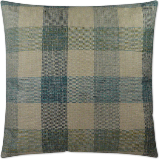 Plantation by DV Kap Home in turquoise, teal, blue, aqua. Made from 72% polyester, 14% cotton, 7% linen in a rustic style.