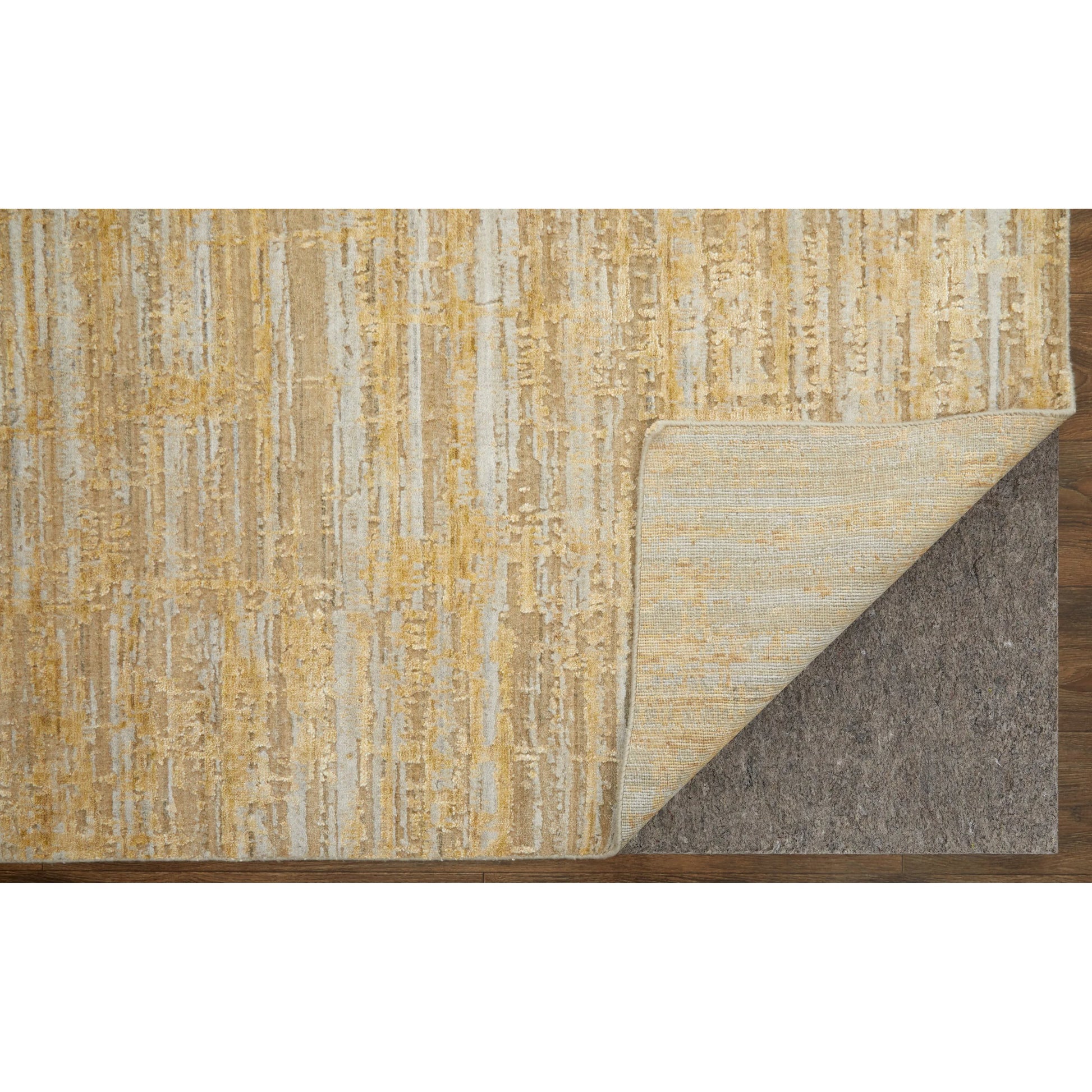 Eastfield Rug - EAS69FQF by Feizy in yellow, ivory, gold. Made from viscose, wool in a unique style.