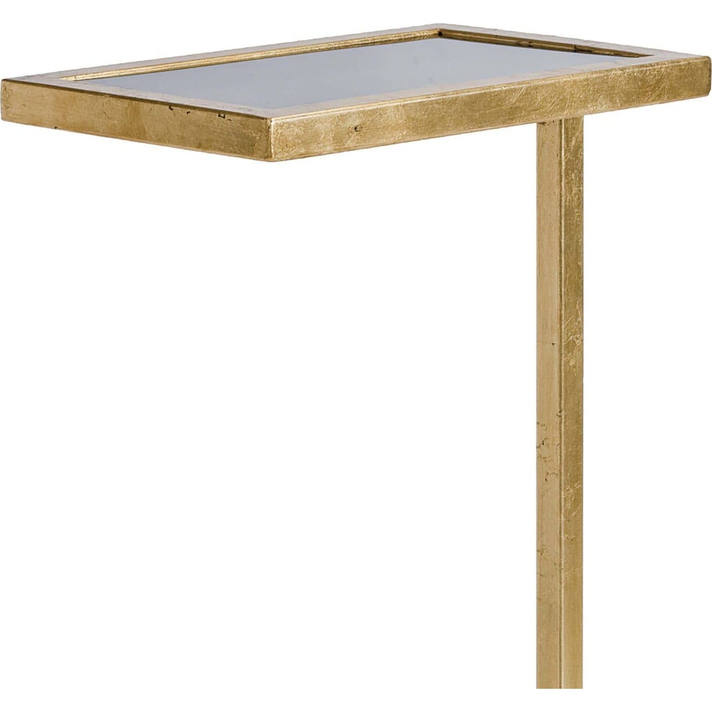 002 S-287025 | Additional Silo | Liam Drink Table by Regina Andrew in gold and gold leaf. Made from steel in a transitional style.