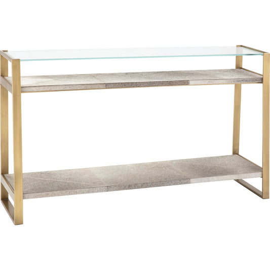 Andres Hair on Hide Console by Regina Andrew. Made from steel in a modern style.