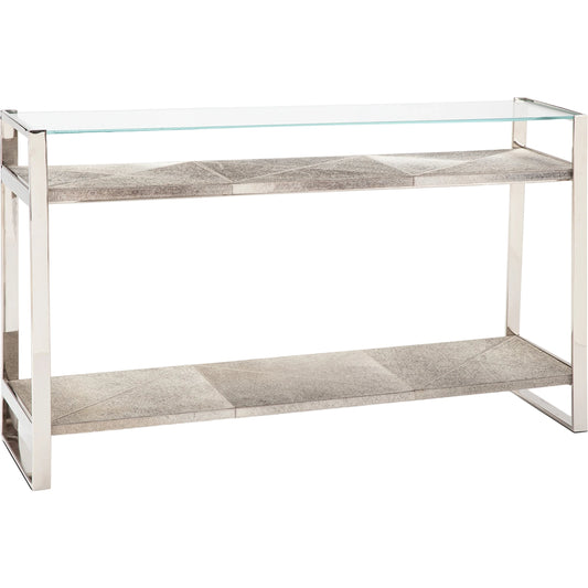 Andres Hair on Hide Console by Regina Andrew. Made from steel in a modern style.