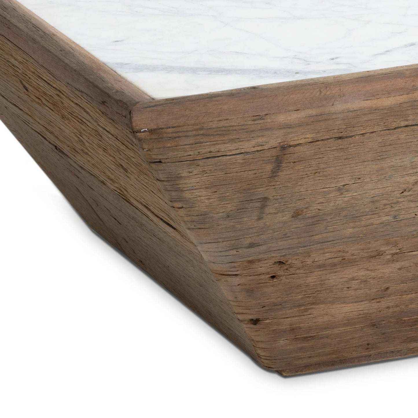 000 SI-2441245 | Closeup | Vale Wood Coffee Table by Regina Andrew in natural brown. Made from reclaimed wood in a modern style.