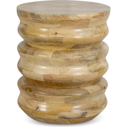 Aria Wood Accent Table by Regina Andrew in natural. Made from mango wood in a transitional style.