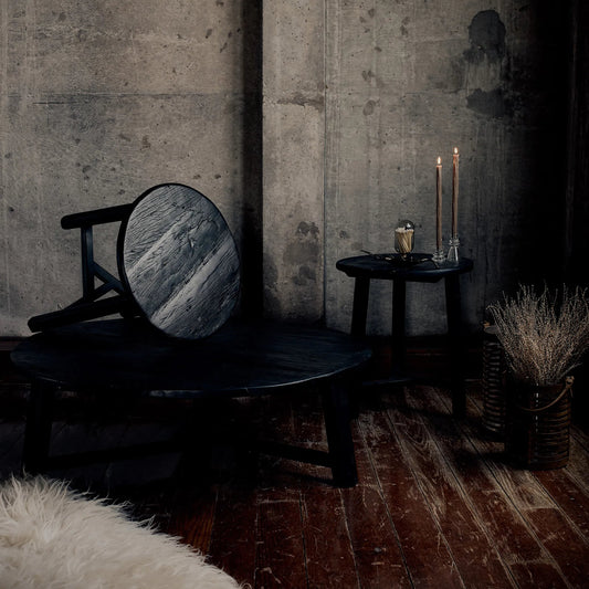 Sonoma Wood Accent Table by Regina Andrew in black. Made from wood in a unique style.