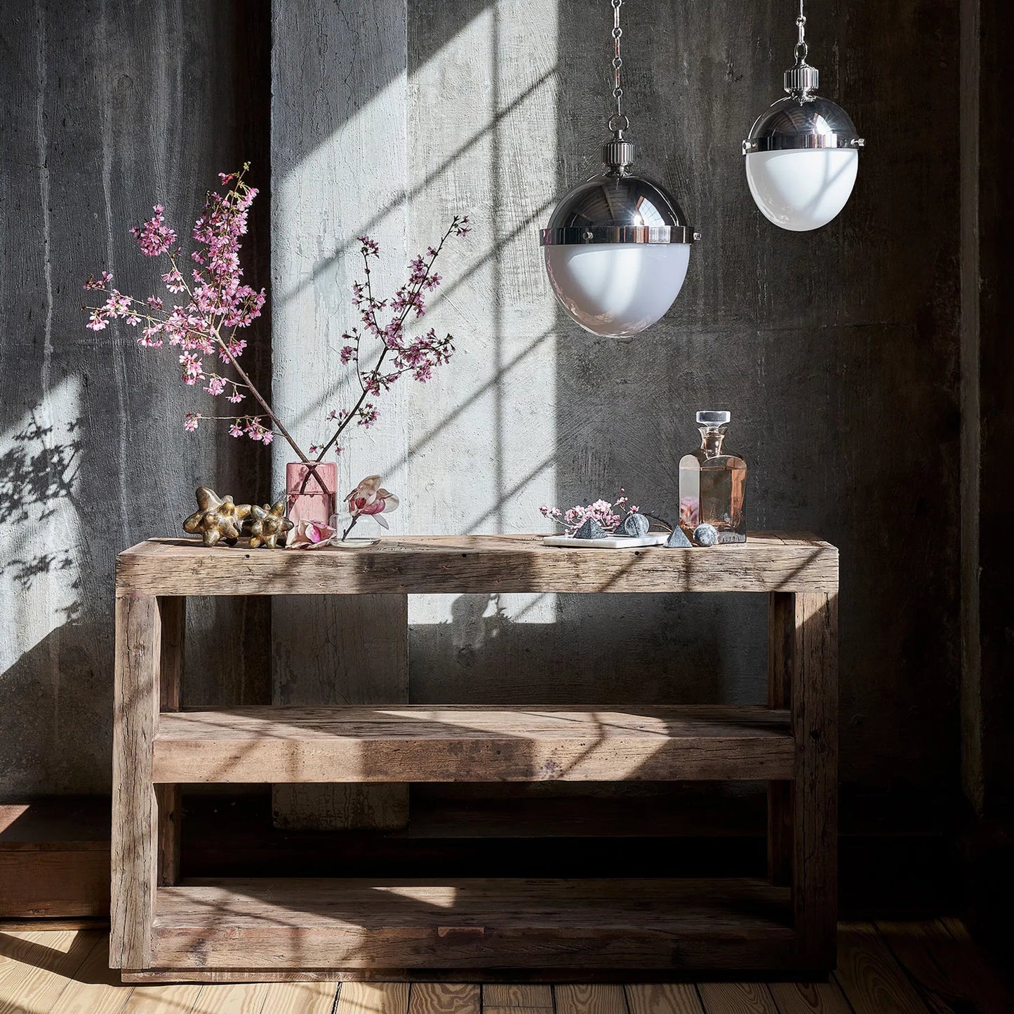 001 SI-2629038 | Lifestyle | Carson Wood Console Table by Regina Andrew in brown and brown. Made from reclaimed wood in a unique style.
