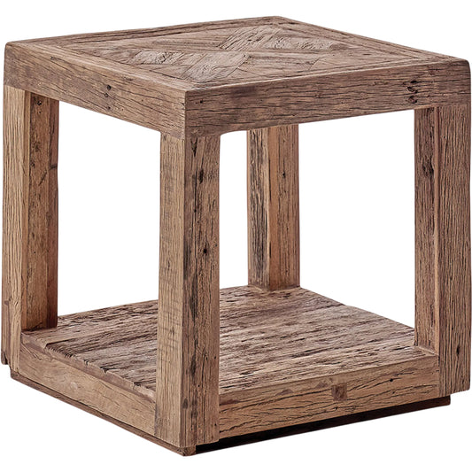 003 SI-2629039 | Primary Silo | Carson Wood Side Table by Regina Andrew in brown and brown. Made from reclaimed wood in a unique style.