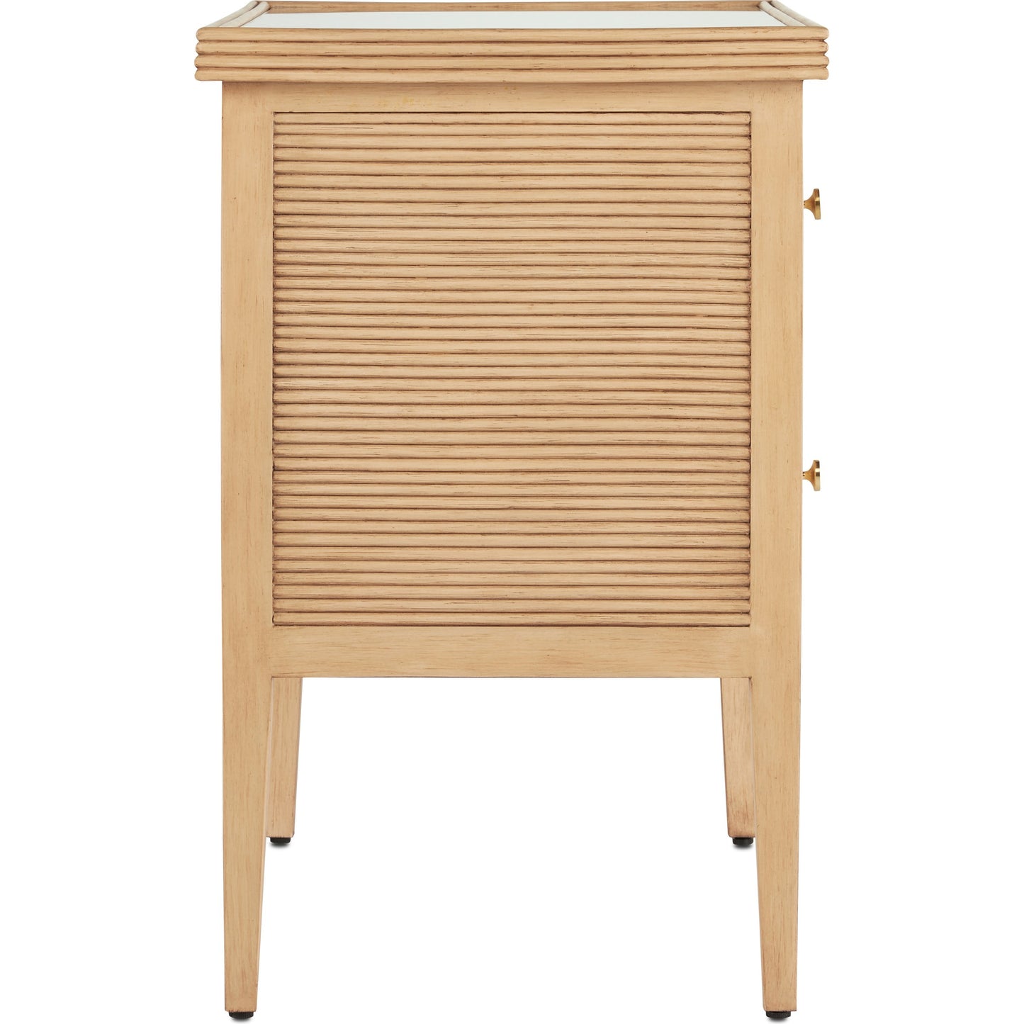 006 SI-1894521 | Additional Silo | Santos 2-Drawer Chest by Currey and Company. Made from mahogany, rattan, brass, glass in a transitional style.