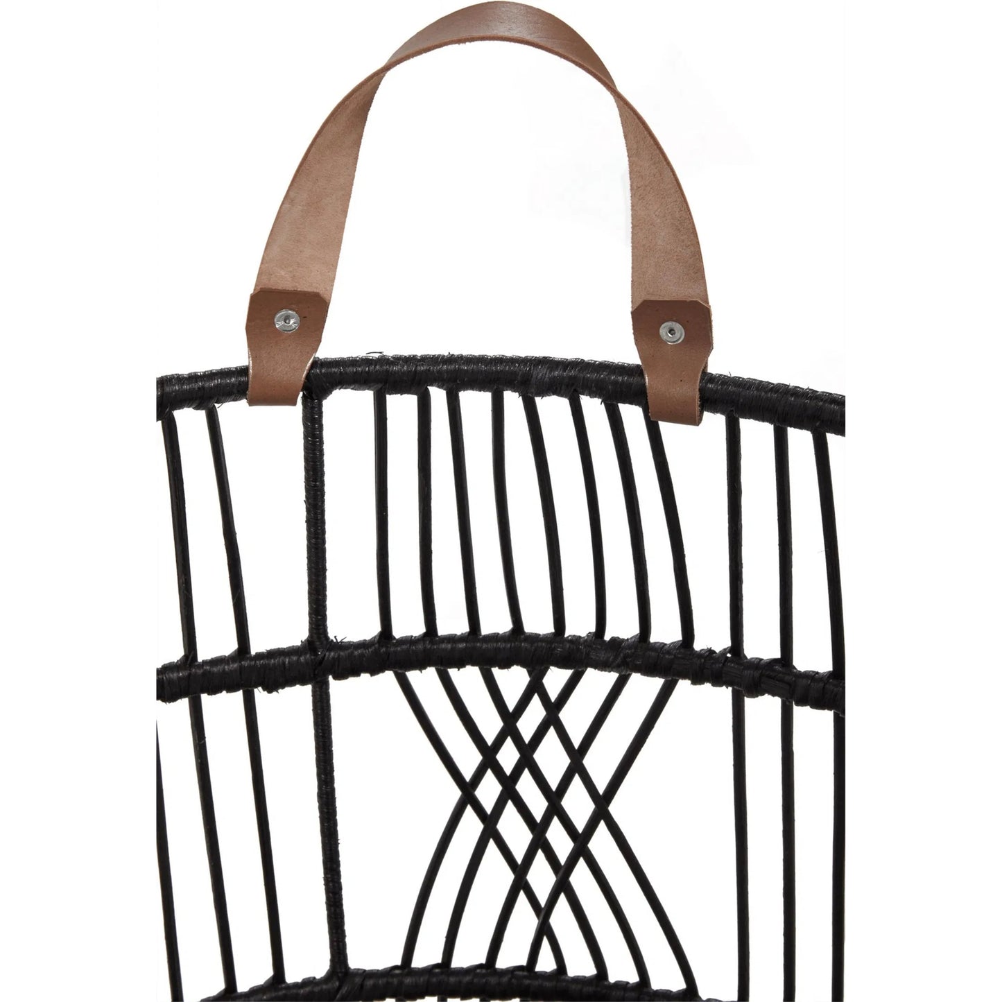 009 SI-2256252 | Closeup | Sumatra Rattan Floor Storage Basket by Villa by Classic Home. Made from rattan in a rustic style.
