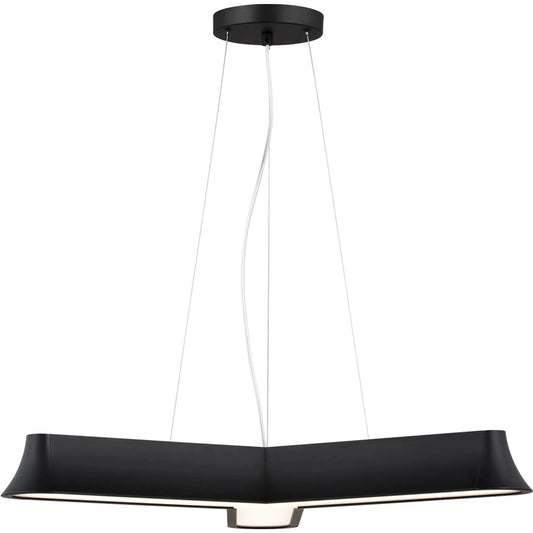 Vaughn Three Light Chandelier by Visual Comfort & Co.. Made from steel in a modern style.