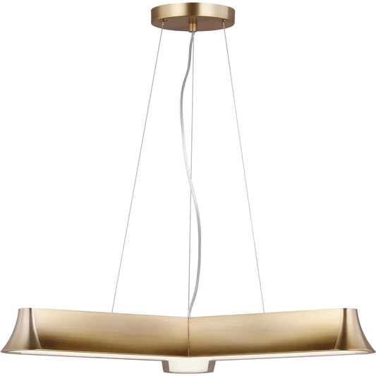 Vaughn Three Light Chandelier by Visual Comfort & Co.. Made from steel in a modern style.