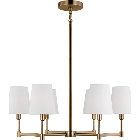 Chatfield Six Light Chandelier by Visual Comfort & Co.. Made from steel in a traditional style.