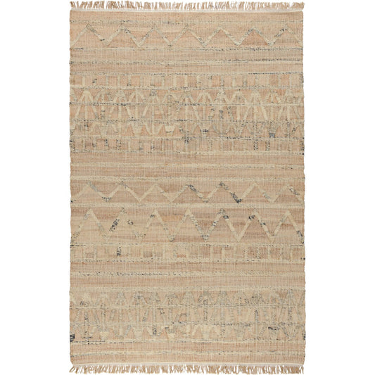 Megan Jute Blend Area Rug by Villa by Classic Home in natural. Made from 100% jute in a unique style.