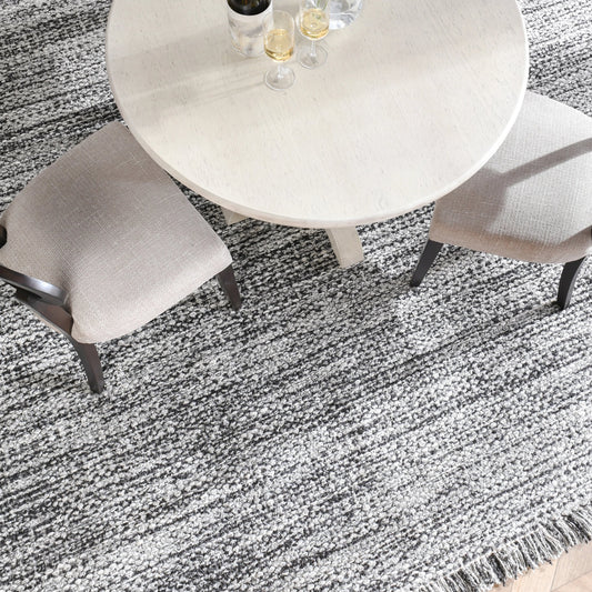 Bradbury Solid Wool Blend Area Rug by Villa by Classic Home. Made from 70% wool, 30% viscose in a unique style.