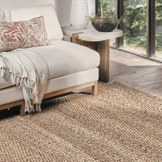 Santa Cruz Accent Area Rug by Villa by Classic Home. Made from 100% jute in a unique style.