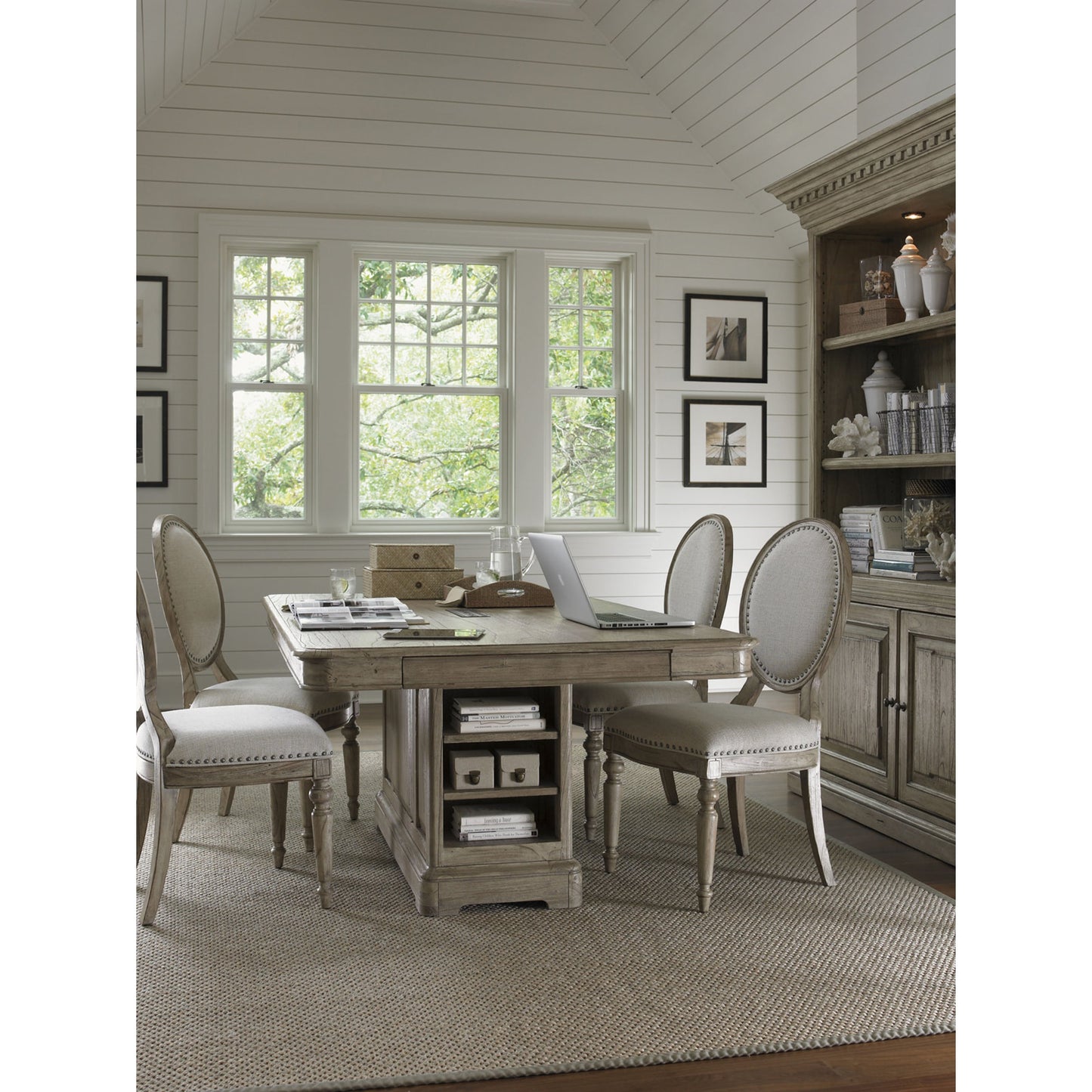 004 SR-835898 | Lifestyle | Westlake Dining/Work Table by Sligh. Made from unique in a cottage & farmhouse style.