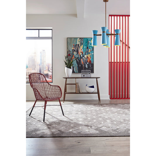 Benson Bowl by Wildwood in white, blue glaze. Made from porcelain in a modern style.