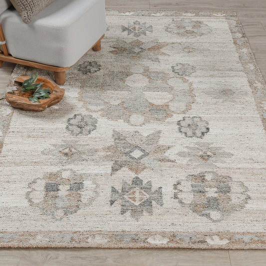 Ardeth Handwoven Fabric Performance Area Accent Rug by Villa by Classic Home in multi-color. Made from 100% pet yarn in a unique style.