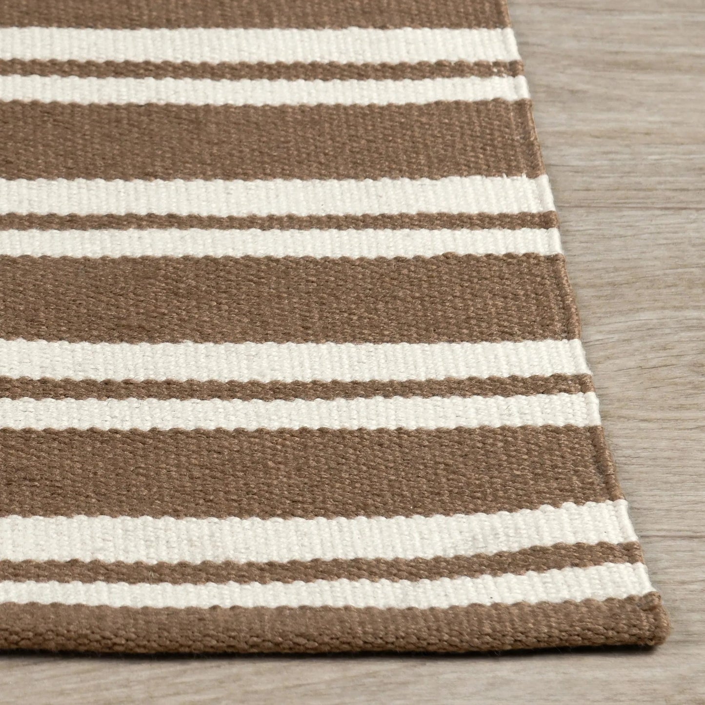 055 SI-2256303 | Closeup | Palma Stripe Fabric Rug by Villa by Classic Home. Made from 100% pet yarn in a unique style.