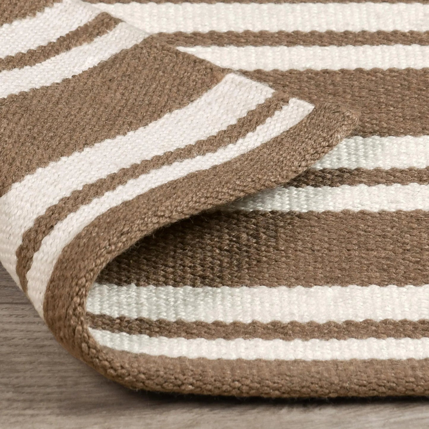 056 SI-2256303 | Closeup | Palma Stripe Fabric Rug by Villa by Classic Home. Made from 100% pet yarn in a unique style.