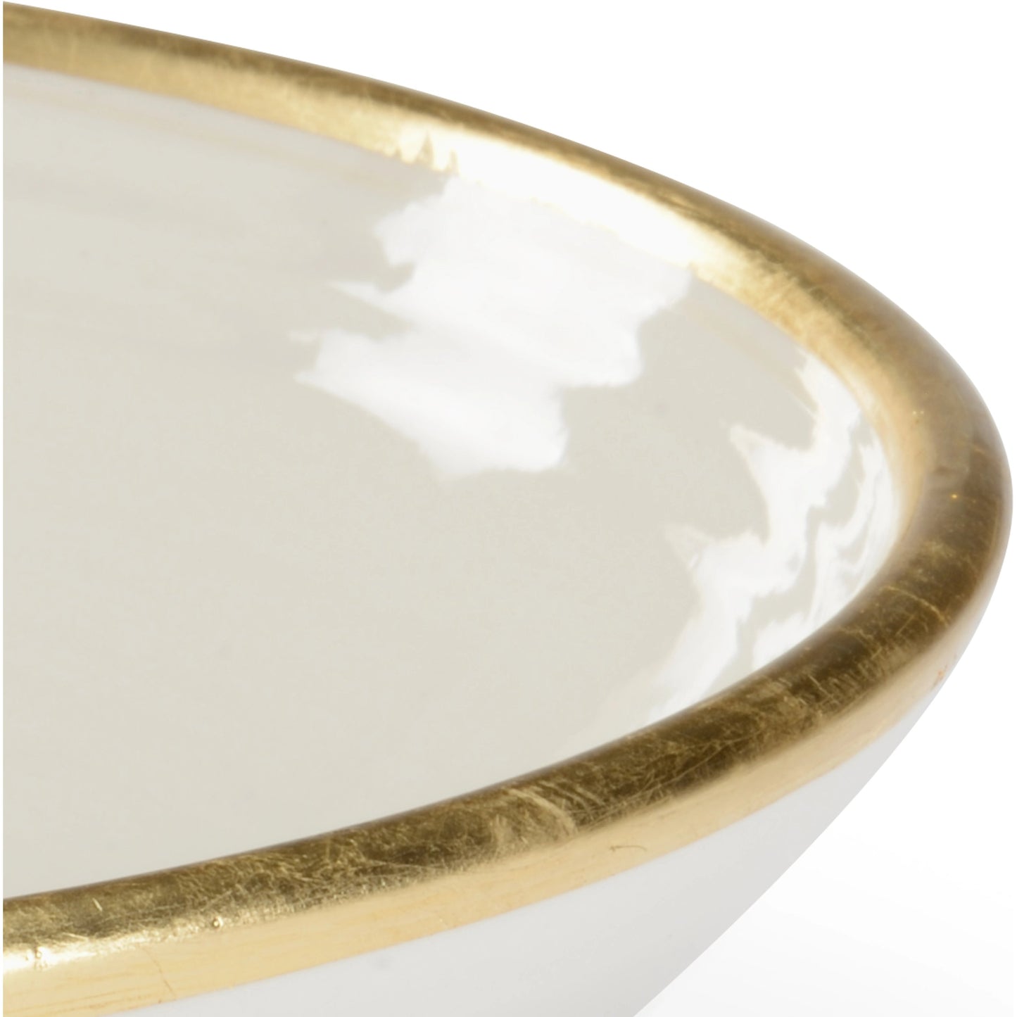 002 SR-782768 | Additional Silo | Melchio Bowl by Wildwood in white, gold. Made from ceramic in a transitional style.