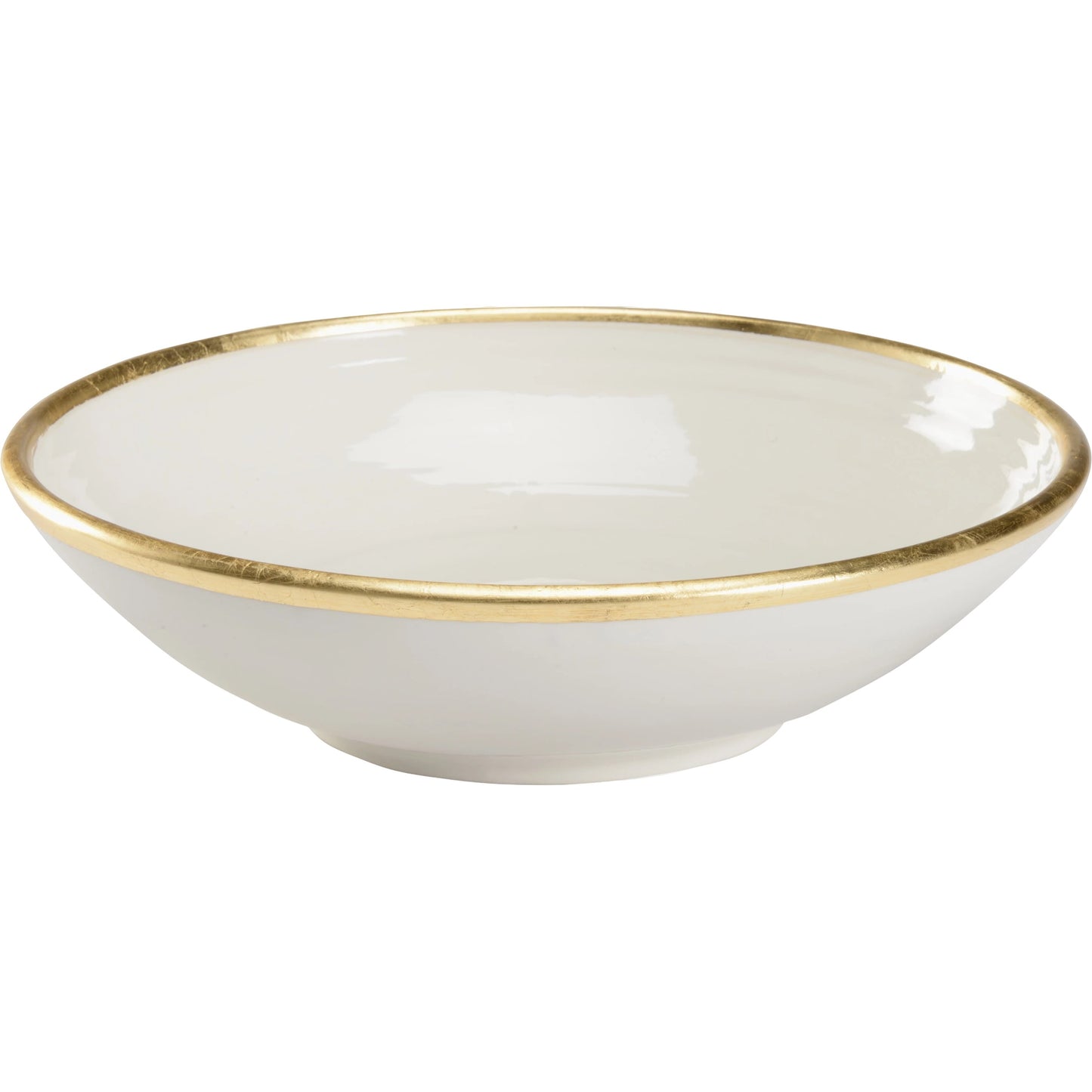 001 SR-782768 | Additional Silo | Melchio Bowl by Wildwood in white, gold. Made from ceramic in a transitional style.