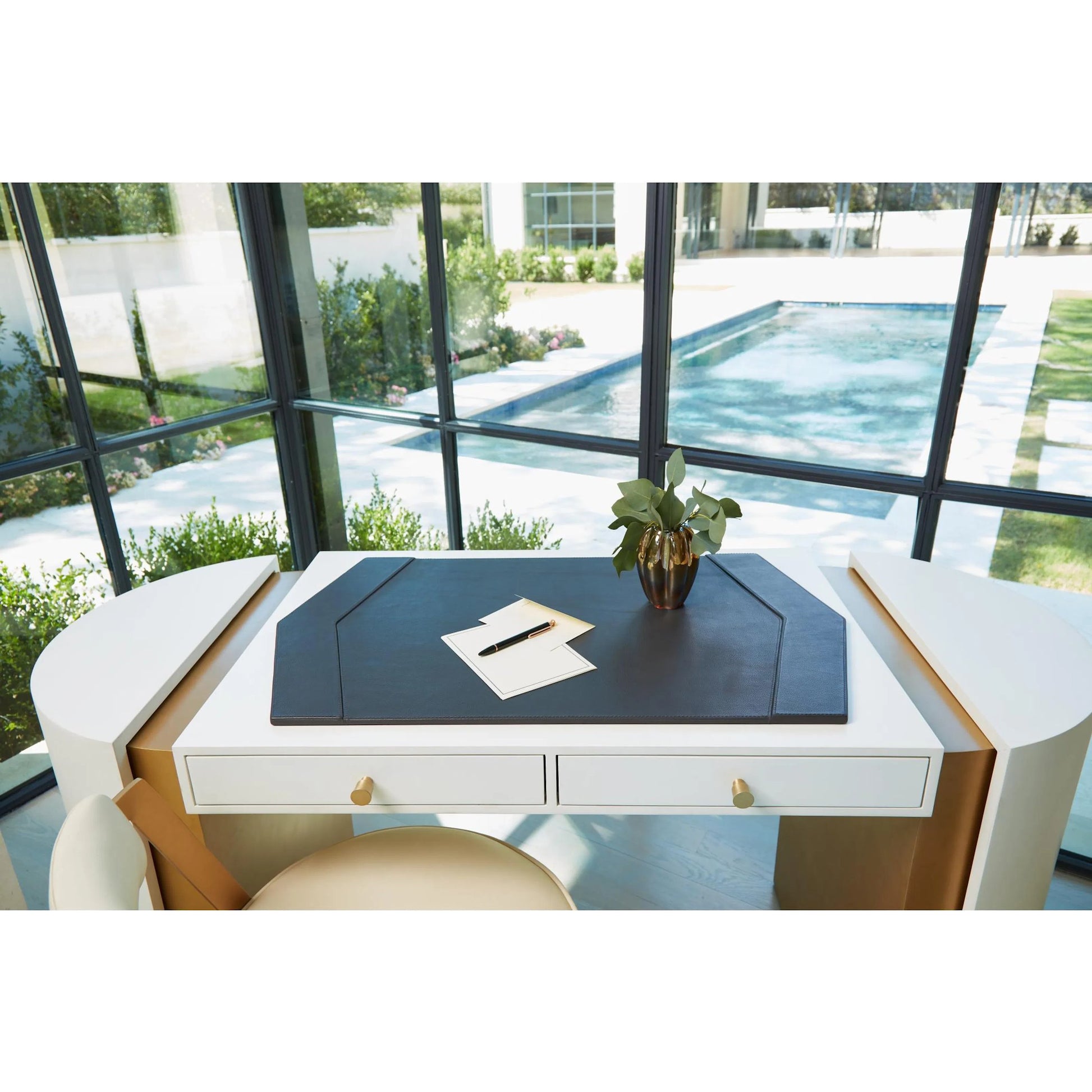 Ribbed Vase by Global Views in irys gelp. Made from art glass in a eclectic & global style.