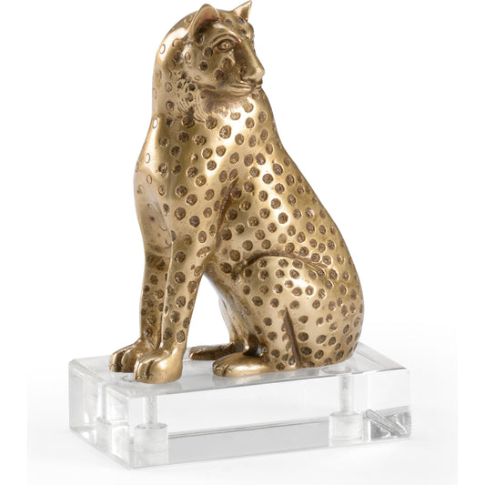 Brass Kat by Wildwood in antique, clear. Made from brass, acrylic in a eclectic & global style.