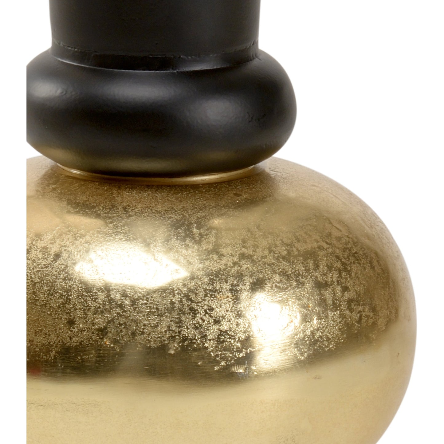 005 SR-837098 | Additional Silo | Beu 7 Trumpet Vase by Wildwood in black, gold. Made from aluminum in a modern style.